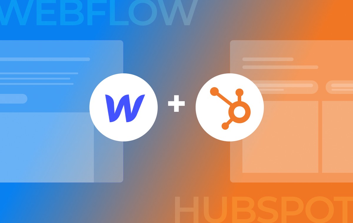 integrate webflow website with hubspot crm